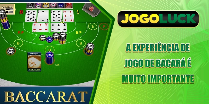 A experiência de jogo de bacará é muito importante