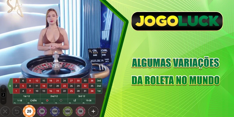 Algumas variações da roleta no mundo